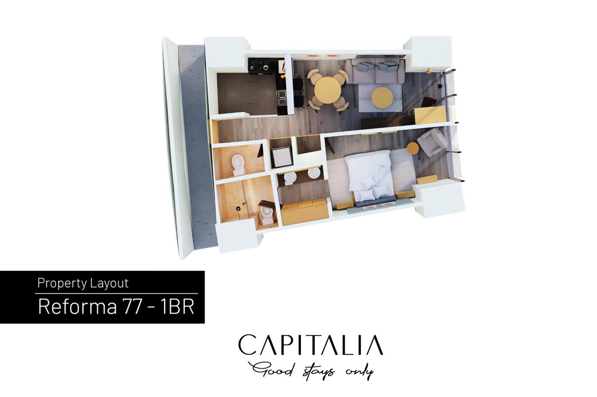 Capitalia - Apartments - Reforma Centro Ciudad de México Pokoj fotografie